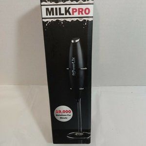 PowerLix Milk Frother Handheld Electric Whisk Foam Maker w/Stainless Steel Stand